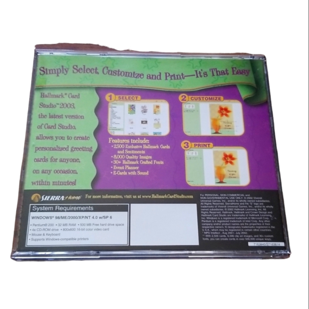 Hallmark Card Studio 2003 Software - Picture 2 of 5